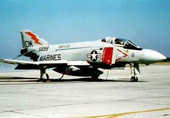 Of A Marine F Phantom Aircraft Sitting On The Flight Line