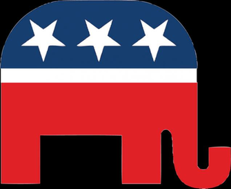 Republican Elephant Transparent Background
