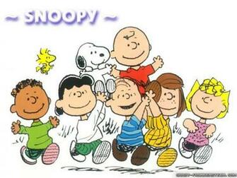 Charlie Brown Gang Cartoon Wallpaper