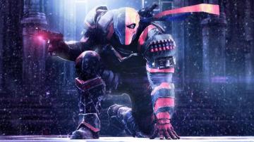 Ninja Robot Character Digital Wallpaper Red And Black Cyborg