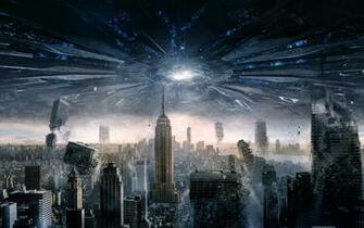 Independence Day Resurgence City Apocalypse Stock Photos
