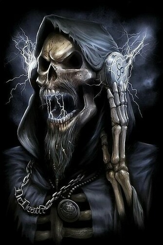 Rockn Roll Skull Phone Wallpaper By Starrr72