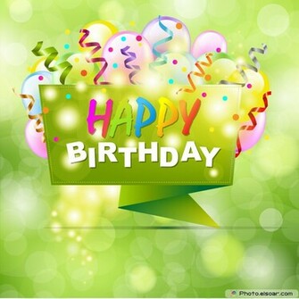 Happy BirtHDay Cards On Bright Background Elsoar