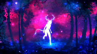 Neon Blue Aesthetic Wallpaper