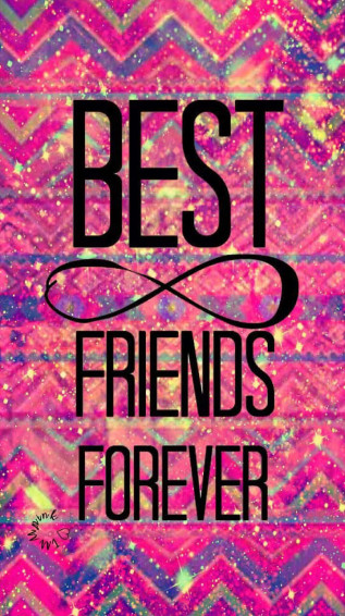 Best Friends Forever iPhone Aztec Pink Wallpaper