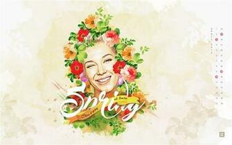 Title Spring Colors April Calendar Wallpaper S