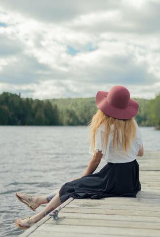 Girl In A Hat Pictures Image