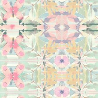 York Wallcoverings Lk8337 Synchronized Wallpaper Pinks Yellows