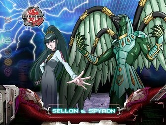 Sellon And Spyron Bakugan Wallpaper
