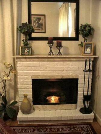 Fireplace Updated With Paperillusion Paint