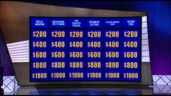 Jeopardy Game Board Shows Powered By Wikia