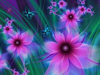 Abstract Flowers Wallpaper