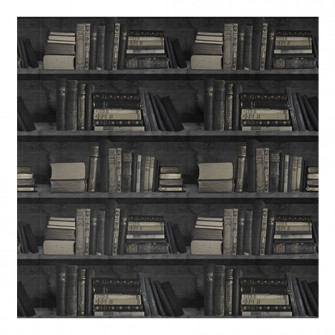 Bookcase Wallpaper Dark Astyle Art Living