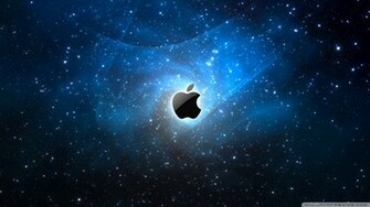 Apple Galaxy Blue Wallpaper