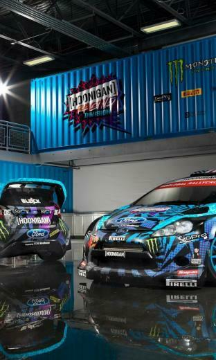Gymkhana Fiesta Wrc Rally Car Hoonigan Wallpaper