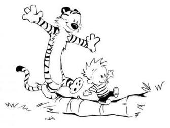 Calvin And Hobbes Comics Tiger F Wallpaper
