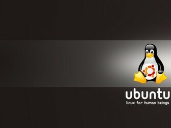 Dark Ubuntu Tux Wallpaper