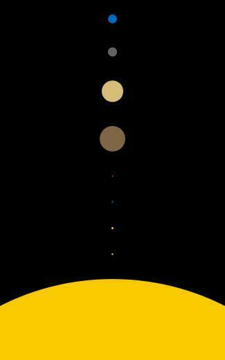 Solar System Space Planet Minimalism HD Wallpaper