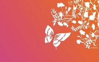 Orange And Pink Wallpaper Background Theme Desktop