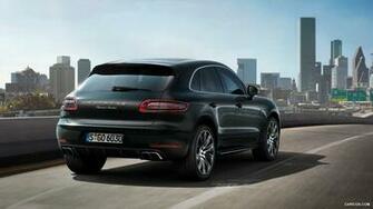 Porsche Macan Turbo Rear HD Wallpaper