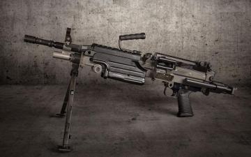 Wallpaper M249 Saw Machine Gun Weapon HD Picture Image
