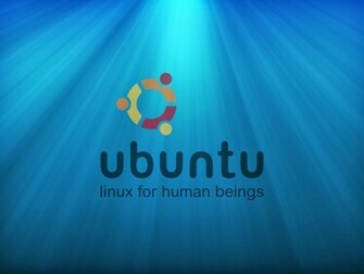 Ubuntu Blue Background Wallpaper