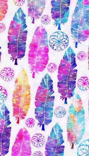 Feathers Pattern Boho Bohemian Background Background