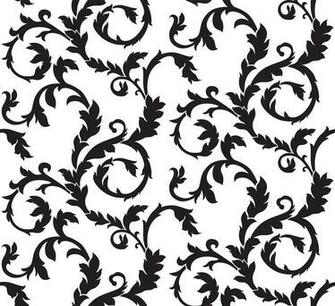 Black Scroll Wallpaper