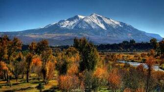 Wallpaper Autumn Forest And Mountain X HDtv 1080p Desktop