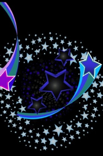 Shooting Stars In A Circle Background Themes For Laptop Pc Pint