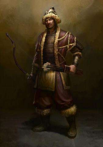 Warrior Genghis Khan Looking At Er Mongols Ancient Old
