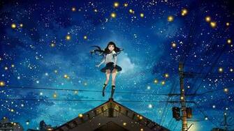 Photo Collection Anime Night Sky With