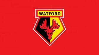 HD Wallpaper Of Watford Football Club S Logo With Red Background