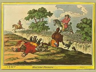 Hunting Scene Gillray James Wallpaper
