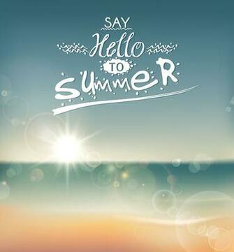 Say Hello To Summer Vector Graphic