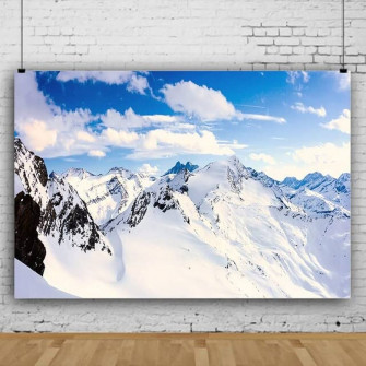 Amazon Vinyl Winter Skiing Snow Mountain Photography