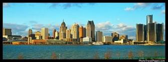 Detroit City Skyline Desktop Wallpaper Pictures