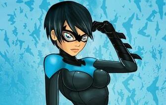 Wallpaper Nightwing Fan Art Girl Mask Fantasy
