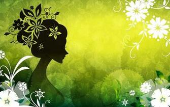 Flower Fairy Wallpaper Vector