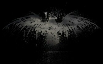 Silhouette Desktop Wallpaper Splashed Eagle