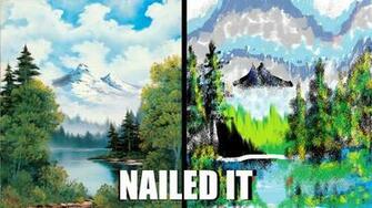 Bob Ross Vs Ms Paint By Link1ovaganon
