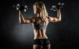 Hot Girl Workout Fitness Widescreen High Definition Wallpaper