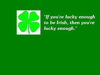 Lucky To Be Irish Wallpaper