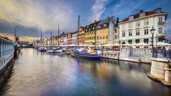 Beautiful Winter From Copenhagen Canal HD Wallpaper