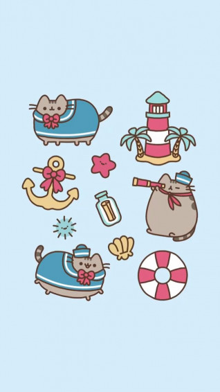 Sailor Pusheen Phone Wallpaper Background Cute
