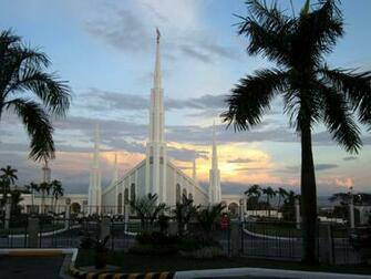 Manila Philippines Temple In The Evening
