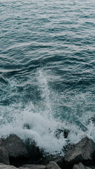 Wallpaper Aesthetic Minimalist Sea Waves Ocean