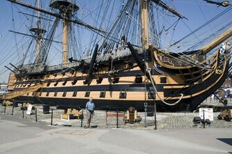 Roy With Hms Victory The Is Oldest Commissioned Warship