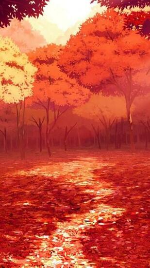 Wallpaper Autumn Red Best HD