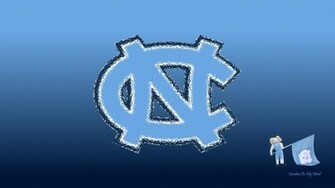 Nc Logo With Rameses And Flag Wallpaper On Blue Gradient Background
